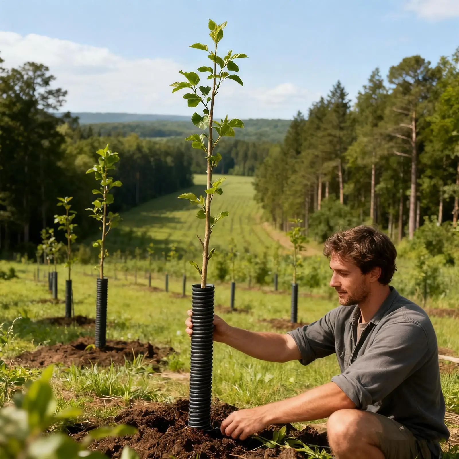 

Tree Guard 8 Piece Winter Plant Covers Wraps To Protect Bark Tree Saplings For Sapling Winter Animals Patio Lawn Garden Cats