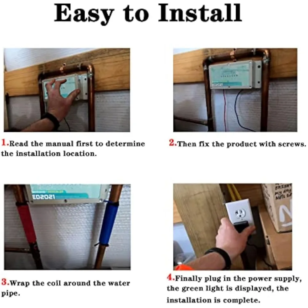 Electronic Water Descaler System Electronic Water Descaler Remove Limescale Impurities Healthy Drinking Water