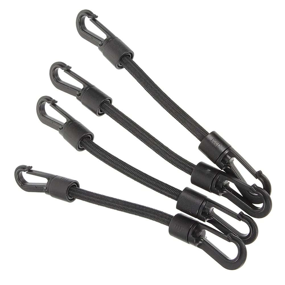 4 pezzi corda elastica corda Kayak ganci elastici per corde accessori fasce per rivestimenti cinturino con fibbia corda portatile accessori a doppia