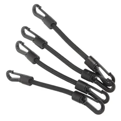 4 pezzi corda elastica corda Kayak ganci elastici per corde accessori fasce per rivestimenti cinturino con fibbia corda portatile accessori a doppia testa