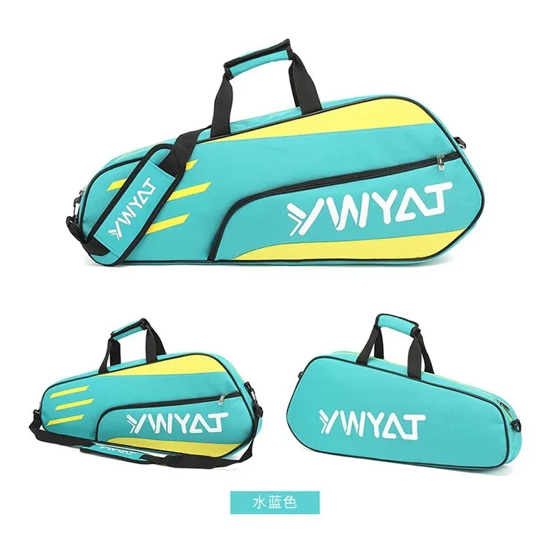 New Badminton Bag Men Single Shoulder 3 Tennis Rackets Men's Backpack Tennis Badminton Racket Bag Women's Thickened Tennis Bag