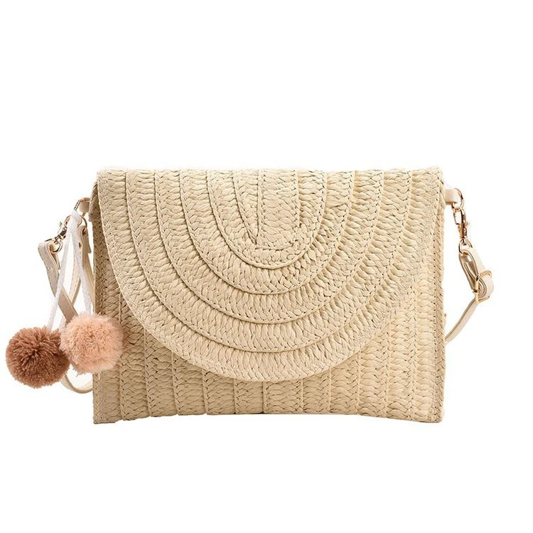 Handwoven Straw Crossbody Bag – Lightweight, Stylish & Perfect for Summer Adventures.
