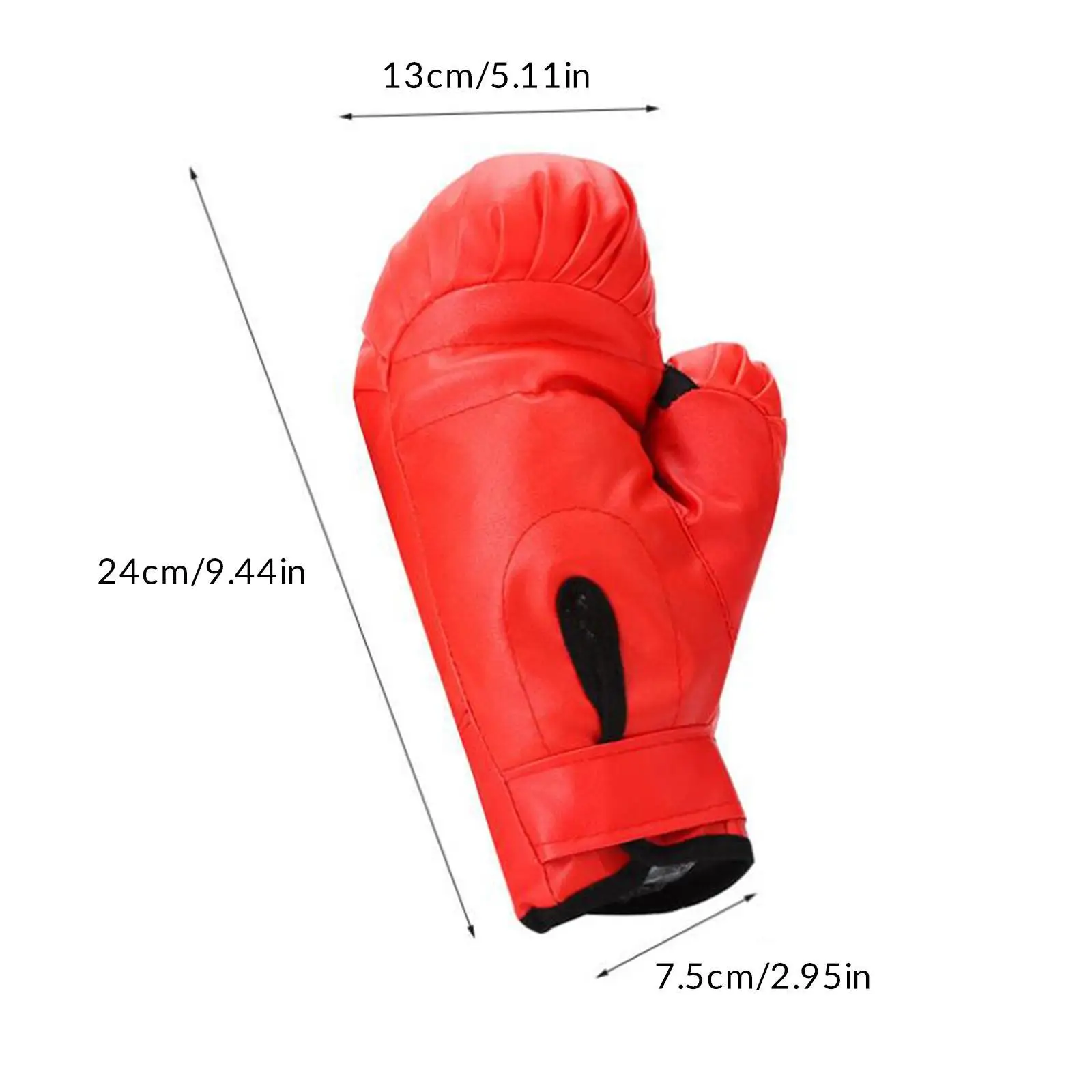 

2 Pair Boxing Gloves PU Leather Professional Exercise Comfortable for Adults Kids Punching Gloves for Workout Grappling Mma