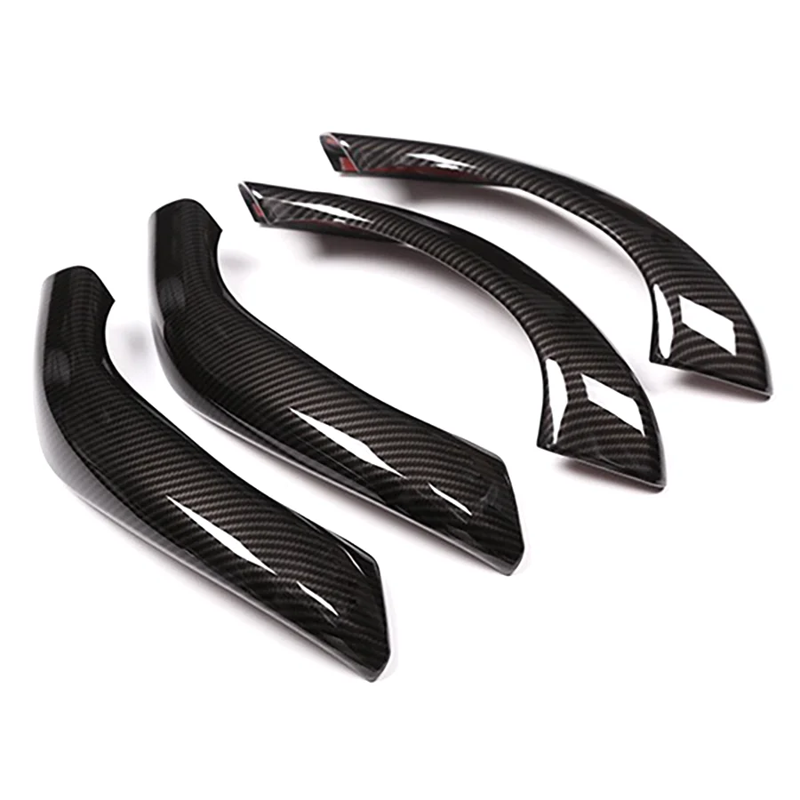 

4 шт., накладка на дверную ручку, углеродное волокно, аксессуары для внутреннего украшения, наклейки, пригодные для BMW X1 X2 2016-2022