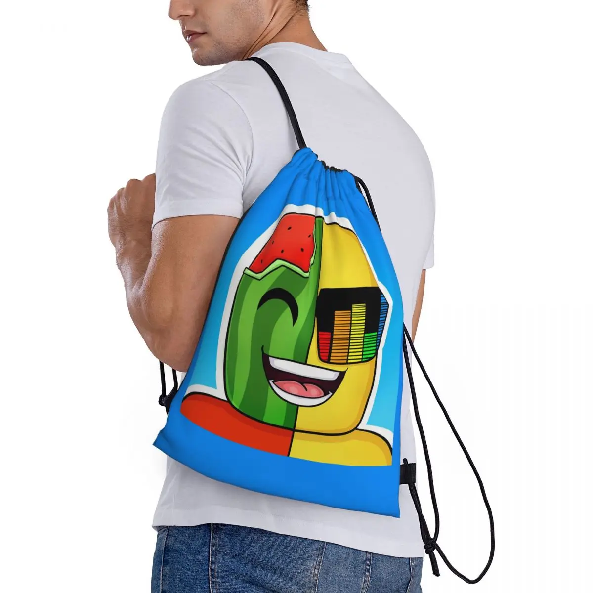 

Рюкзаки Sunny And Melon, многофункциональные сумки на шнурке с карманами, спортивные сумки, сумки для книг, сумки для путешествий и школы