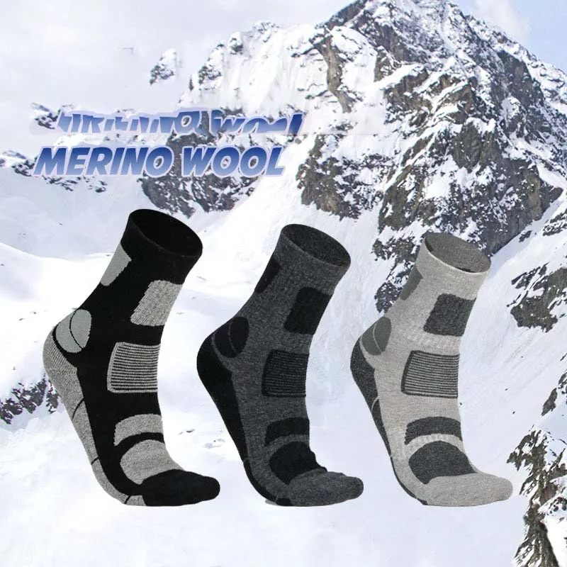 

39% мериносовая шерсть, термопоходные носки для мужчин и женщин, весна-зима, пеший туризм, треккинг, катание на лыжах, охота, рыбалка, бесшовные для спорта на открытом воздухе