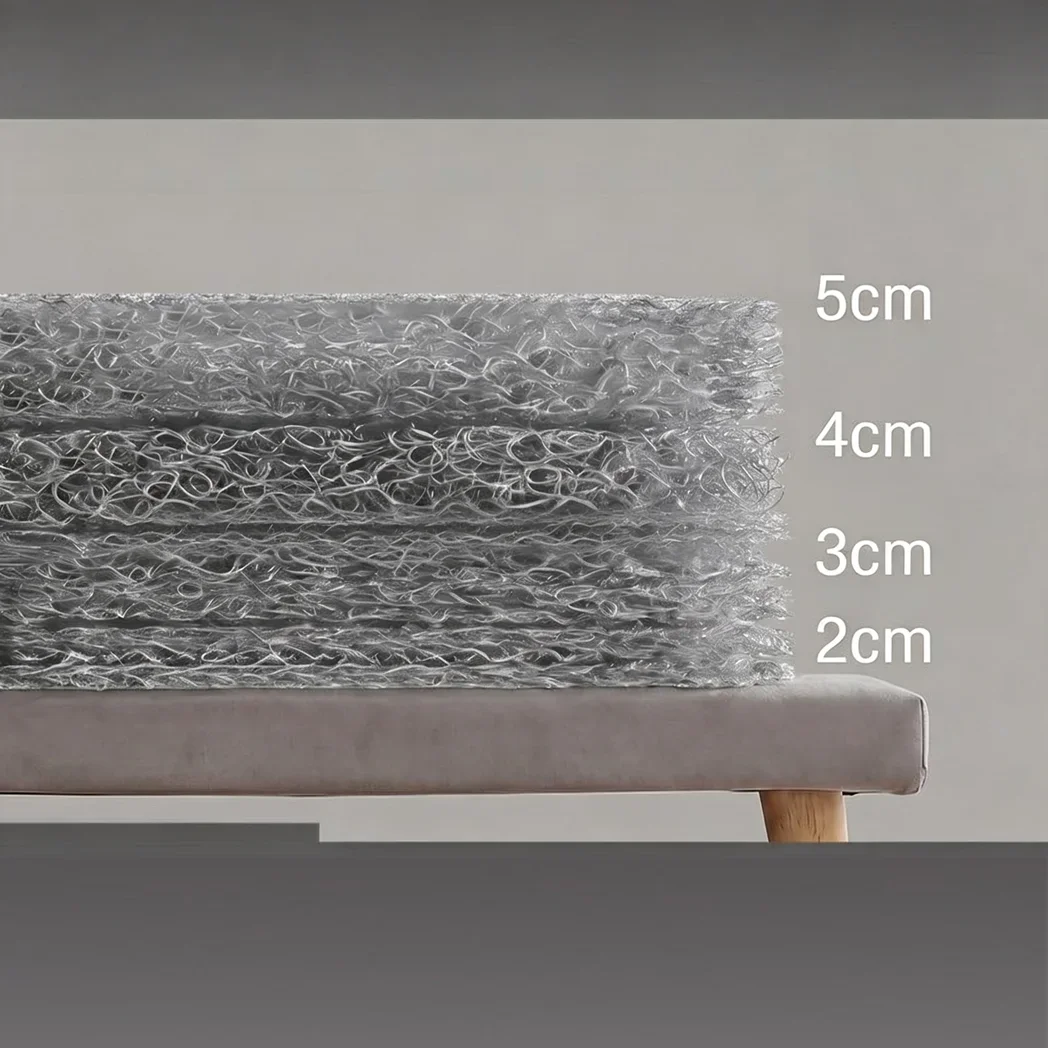 2cm thick breathable and heat dissipating hard sleeping pad rolled up and laid with polymer fiber washable hard bed board pad