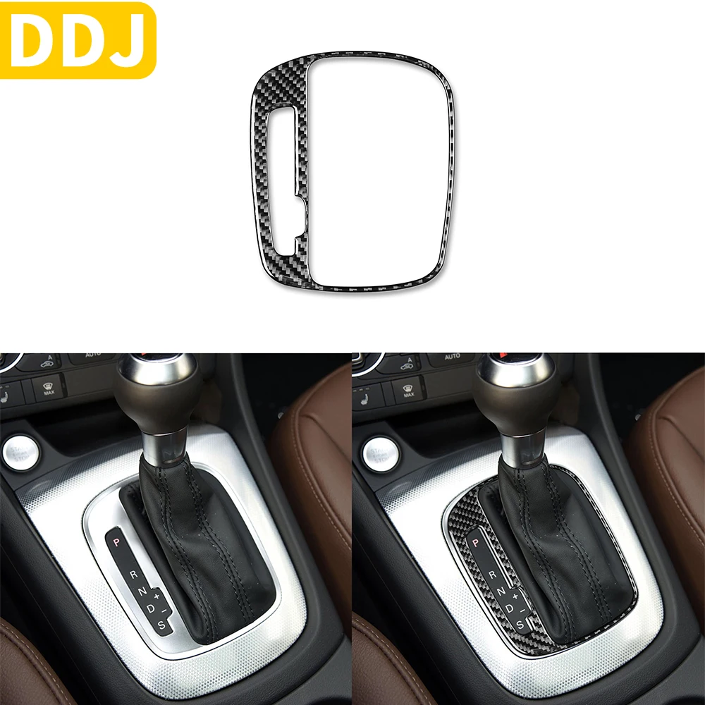 

Carbon Fiber Interior Auto Gear Shift Panel Inner Ring Trim Sticker For Audi Q3 2015-2018 Modification Decoration Accessories