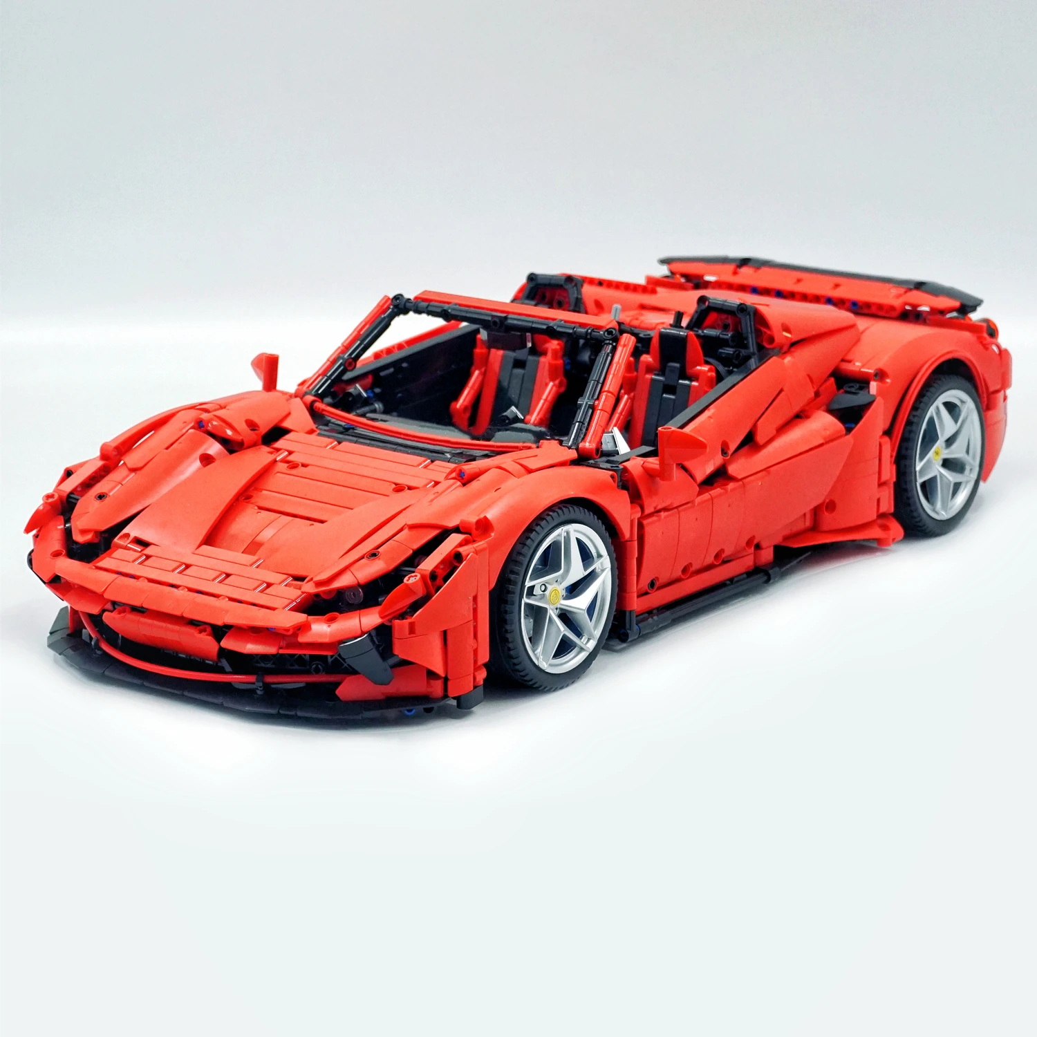 NEW MOC F8 Sport Car Super Car MOC 1:8 3781pcs Racing High-tech Technology Building Blocks Bricks Toys FerrariI