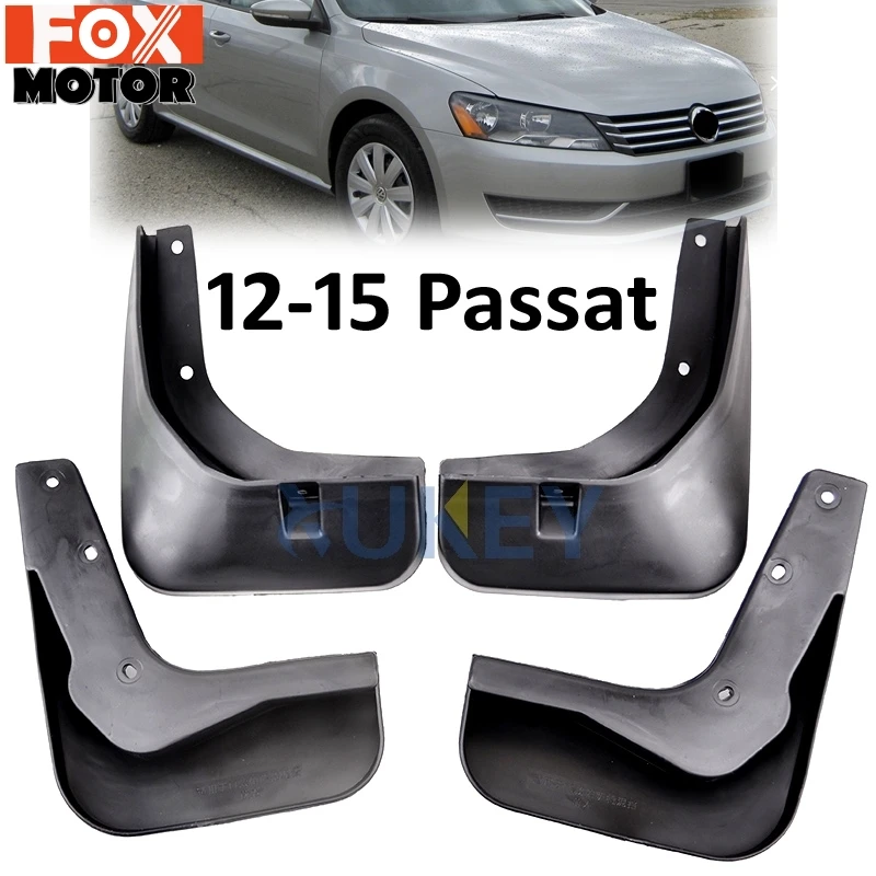 For North America VW Passat B7 2012-2015 2014 Front Rear Molded Car Mud Flaps Mudflaps Splash Guards Mud Flap Mudguards Fender