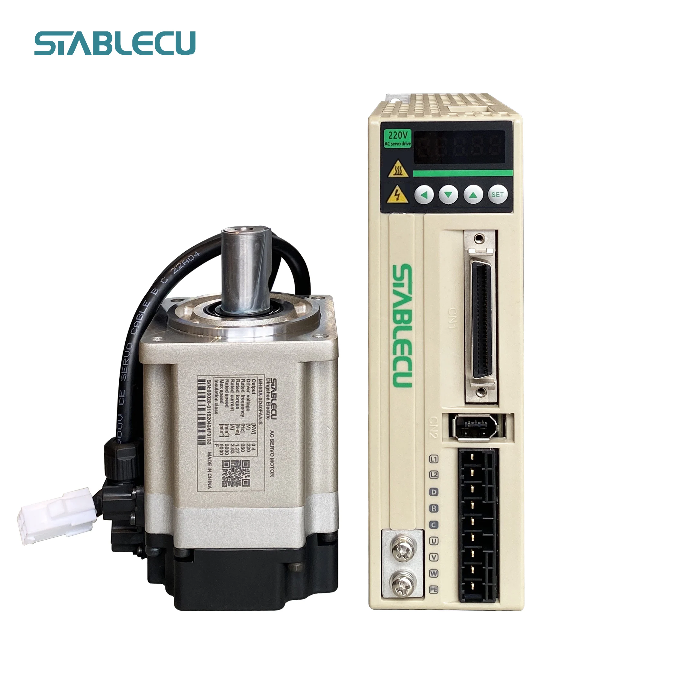 Supplier Popular Selling 400W 750W 1KW 3000RPM AC Servo Motor Driver Kits Set With Encoder for CNC System Control