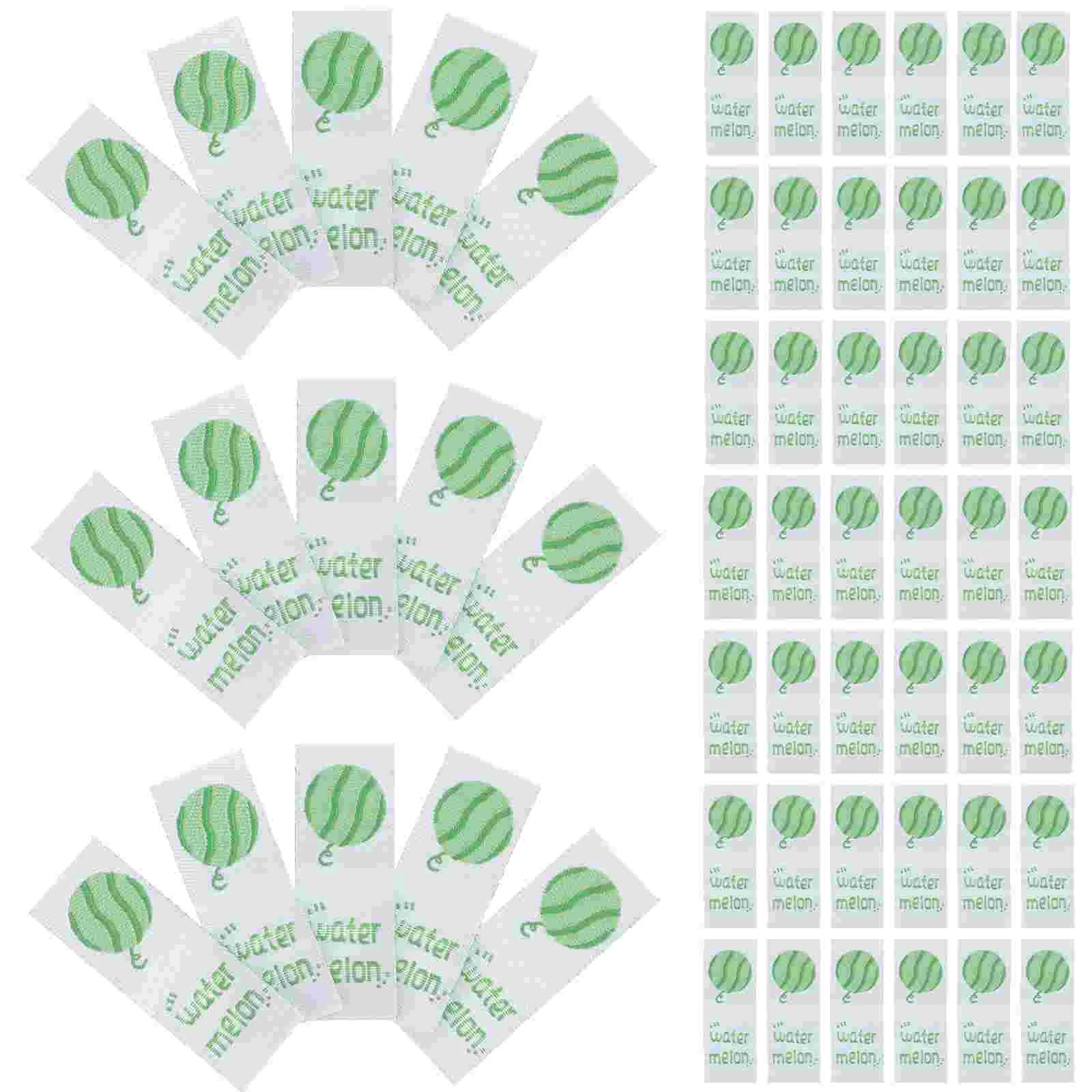 100 Pcs Summer Fruit Cloth Label Accessories Craft Shoes Headdress Hat Light Green DIY Clothing