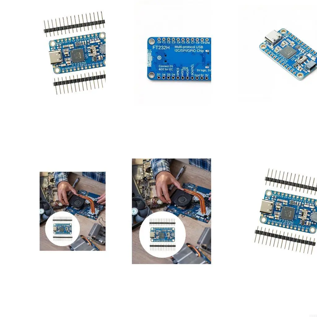 FT232H Board with USB Type C Port for GPIO and I2C Tasks Use H8WD