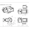CNC 인덱싱 헤드 3/4 턱, 중심 높이 100mm 타각기, CNC A 4 축 회전축, NEMA34 86 스텝퍼 모터, 130mm 척 4