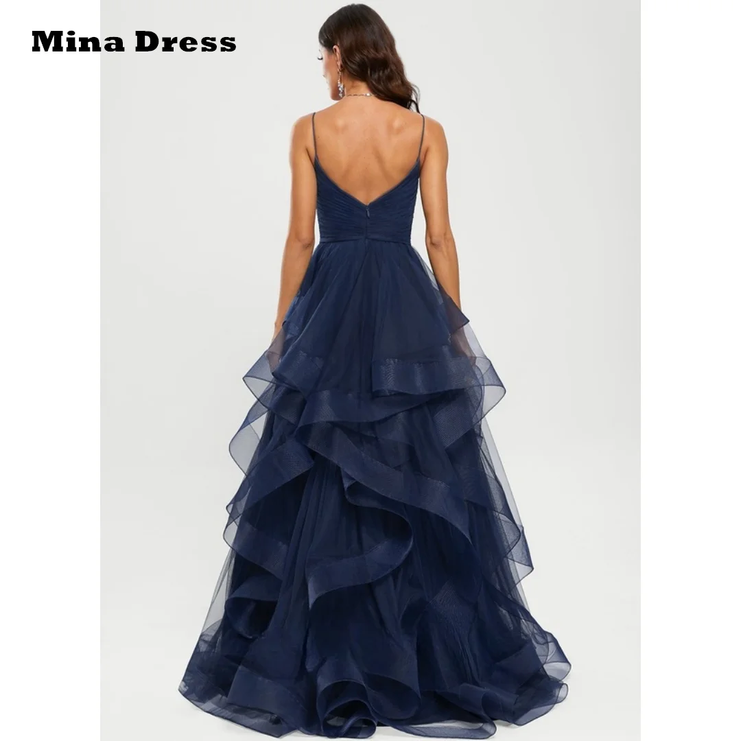 Mina Customized Backless Evening Dress Luxury Elegant Formal Women's Dresses for Special Occasions Slim Shoulder Straps Slit image 6