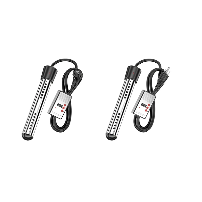 A01V-Immersion Water Heater, Electric Bucket Heater With Timer Auto Shut Off Hot Tub Heater For Home Winter