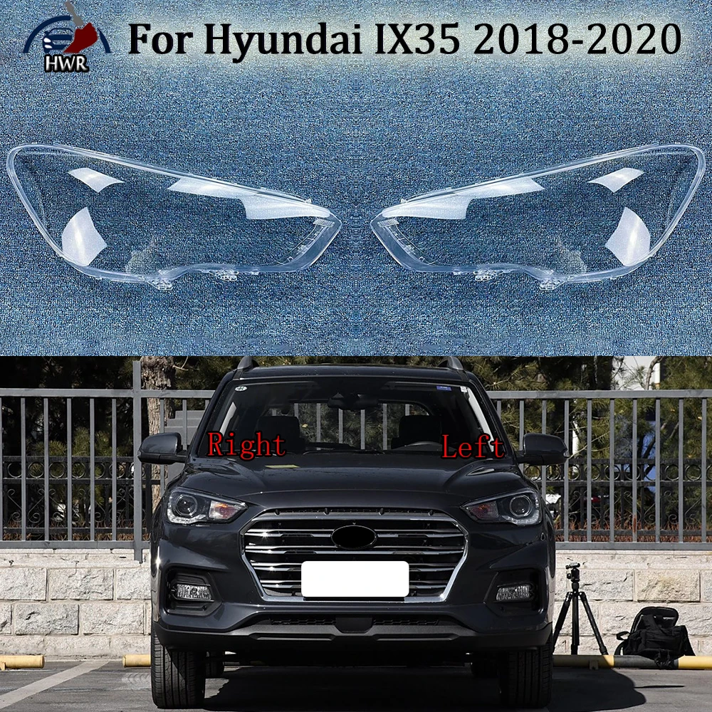 

Headlamp Lamp Shell Headlight Cover Transparent Lampshade Plexiglass Replace Original Lens For Hyundai IX35 2018 2019 2020