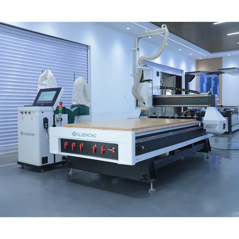 1325 4-axis CNC rotating axis 360-degree side rotation axis Atc wood cylindrical workpiece 3D model making