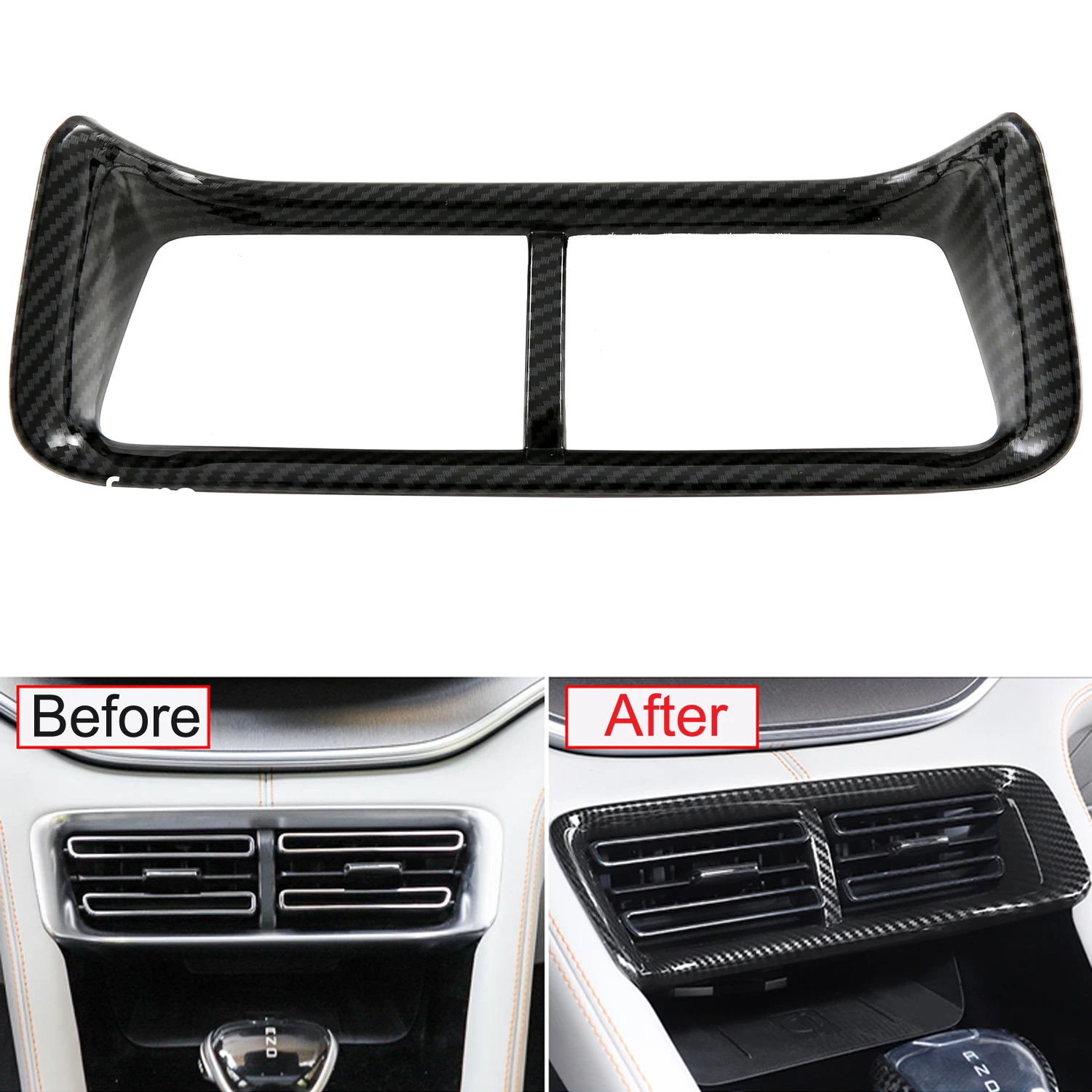 For BYD Song Plus DM-i EV / Sealion 6 / Seal U 2021-2025 Car Center Console Air Condition Air Vent Outlet Frame Cover Trim 1pcs