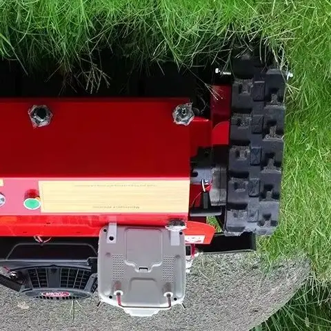 맞춤형 전지형 크롤러 원격 제어 잔디 깎는 기계 자주식 로봇 4행정 가정용 소형