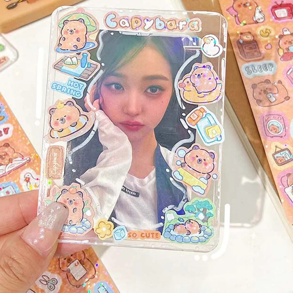 

10Sheets School Supplies Capybara Stickers Scrapbooking Cartoon Stickers Capybara Decoration Sticker Graffiti Decals Animal