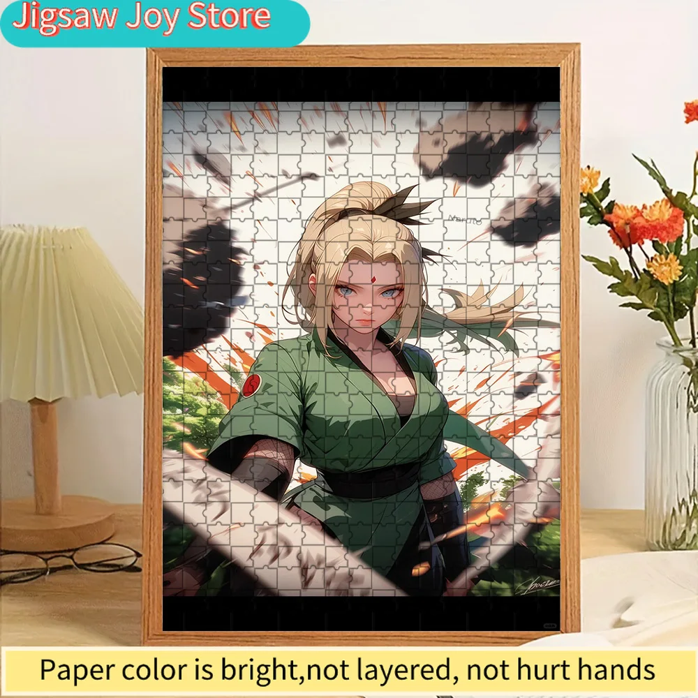 

Anime Naruto Tsunade Powerful Ninja Battle Scene Green Outfit Paper Puzzle, Premium High Definition Vivid Print, Smooth Burr-Fre