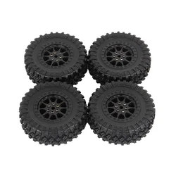 4Pcs 70mm Tire Tyres Wheel for MN D90 D99S MN-90 MN91 MN98 MN99S WPL C14 C24 C34 B14 B24 RC Car Upgrade Parts,Black