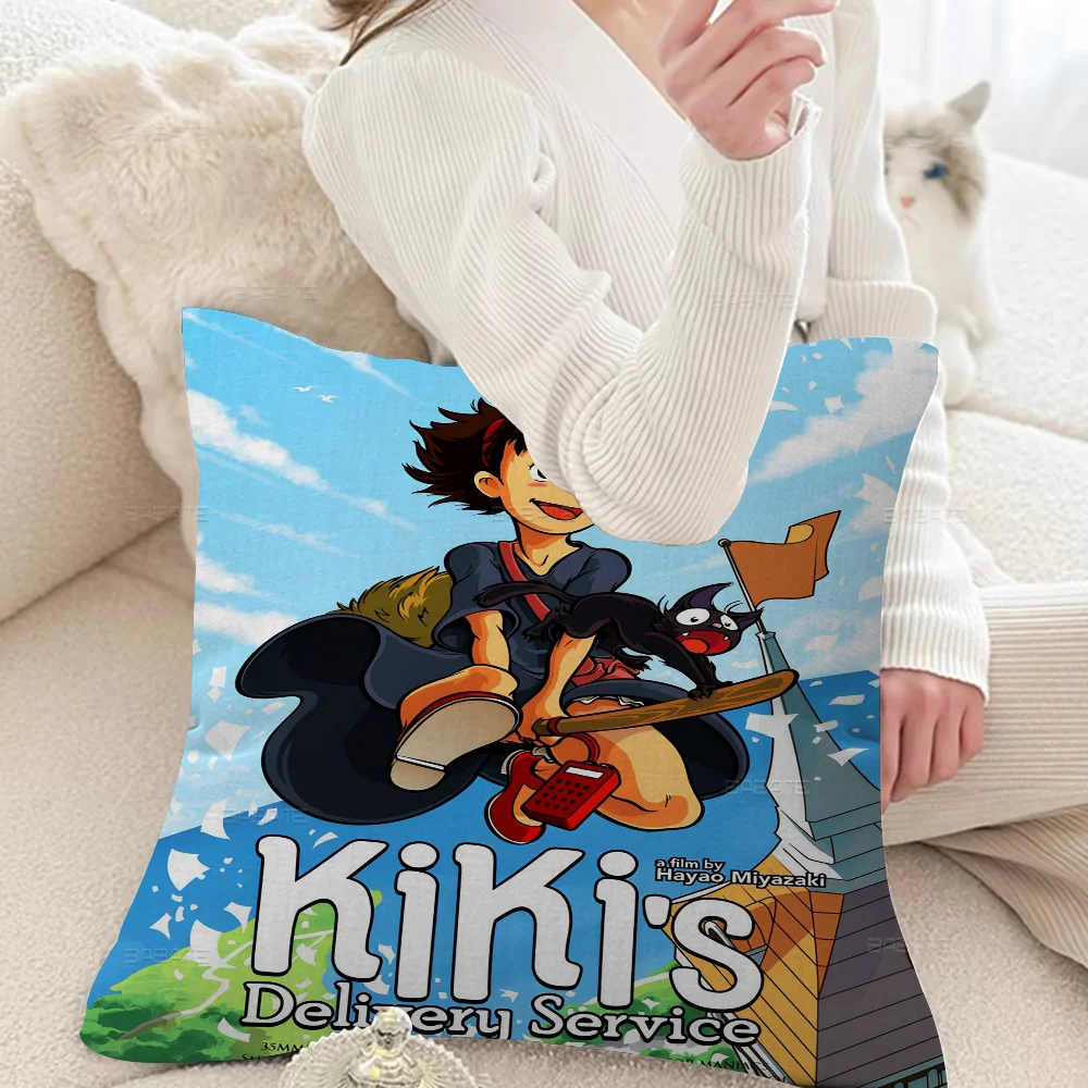 K-Kiki's D-Delivery S-Service Office Cushion Pillowcase Car Cushion Cover45X45CM Lumbar Pillowcase Sofa Pillowcover