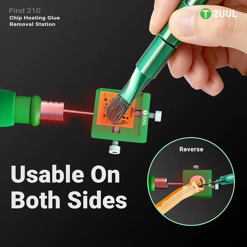 2UUL FD40 Mini Chip Heating Glue Removal Station Find210 Chip Heating Degumming Station 150~200℃ IC CPU Adhesive Remove