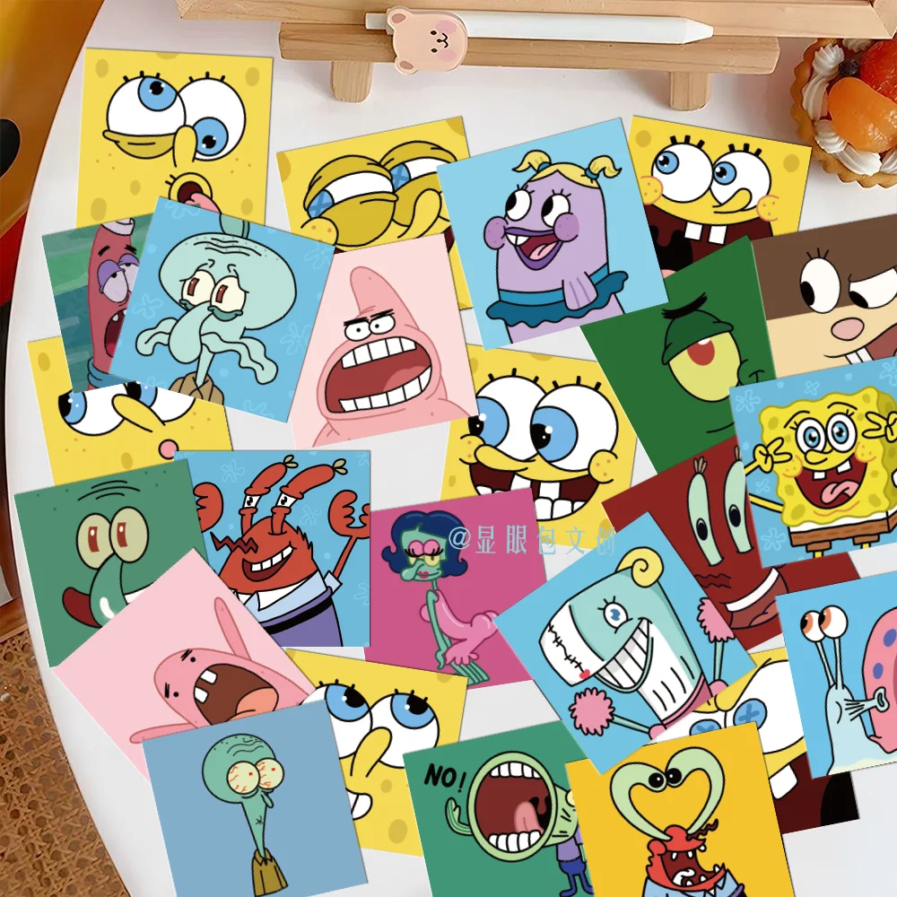 48 قطعة الكرتون لطيف سبونجبوب سكوير باتريك ستار قضية الهاتف المحمول الأمتعة كأس الغيتار DIY التعبير ملصق الديكور