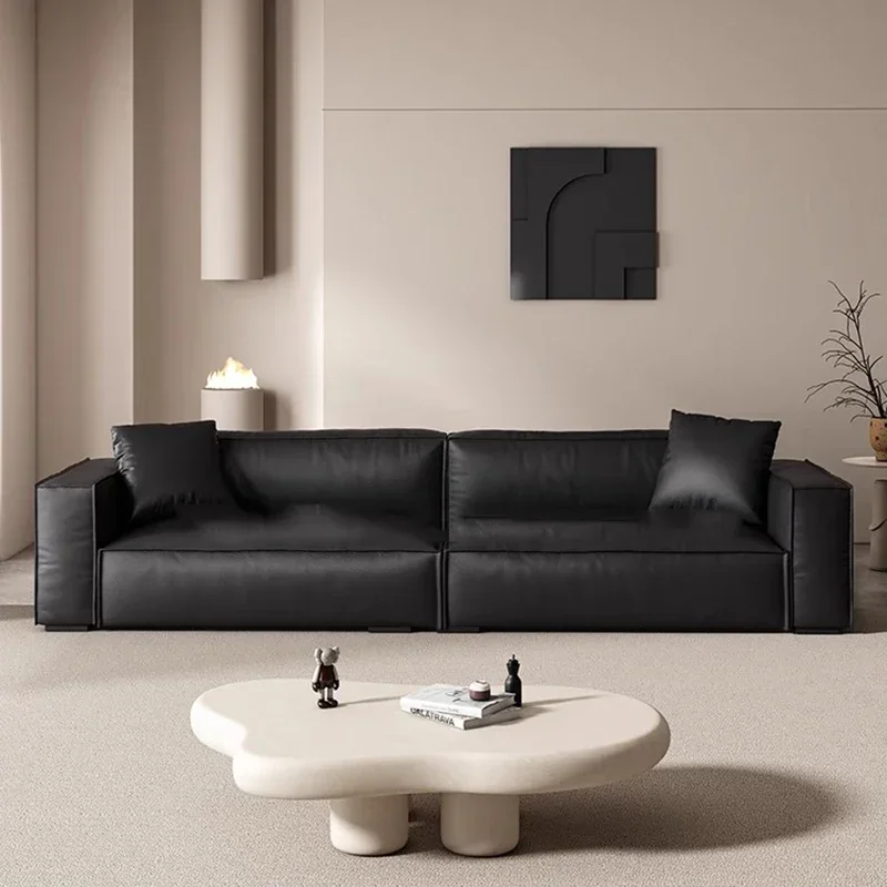 Meeting Nordic Living Room Sofas Designer Modern Minimalist Straight New Sofa Black Online Celebrity Wohnzimmer Sofas Furniture