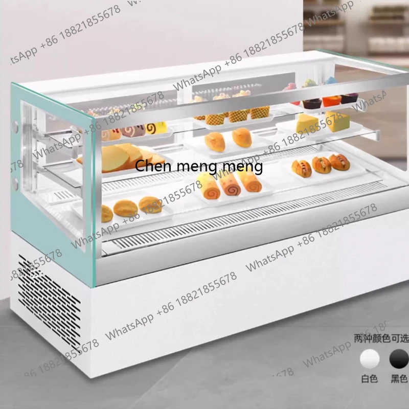 

Cake refrigerated display cabinet Commercial dessert fresh-keeping cabinet Desktop air-cooled floor-to-ceiling large freezer