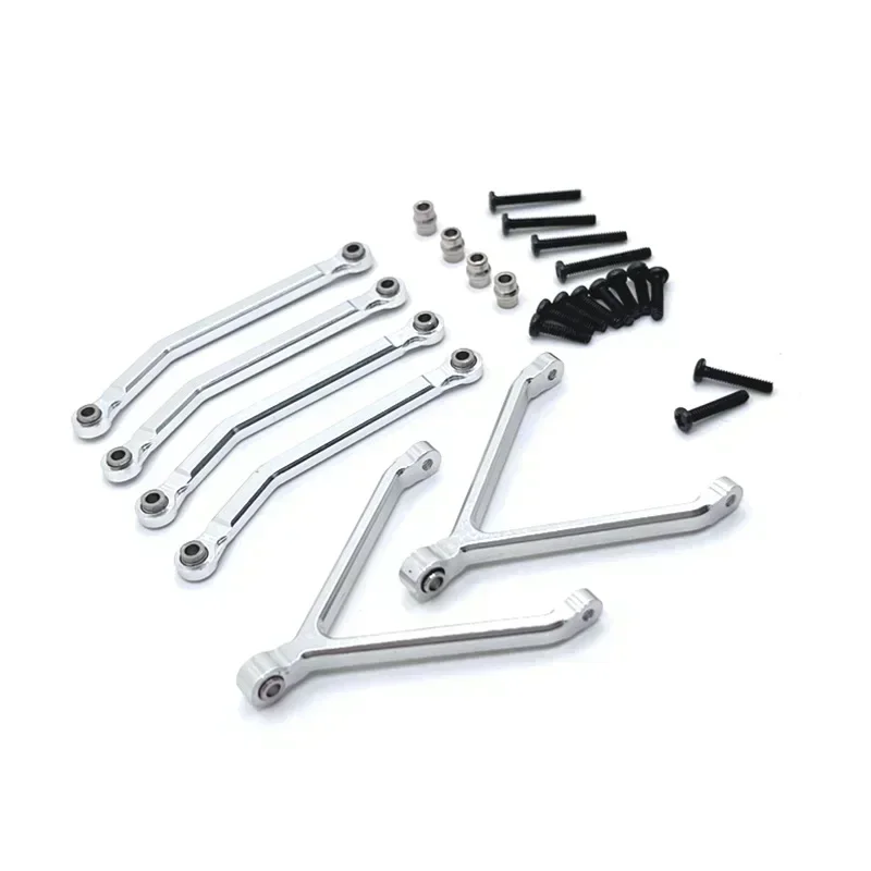 Aggiornamento e rimontaggio in metallo Collegamento fisso dell'asse del telaio di processo CNC Per parti di automobili FMS 1/24 Xiaoqi FCX24 RC