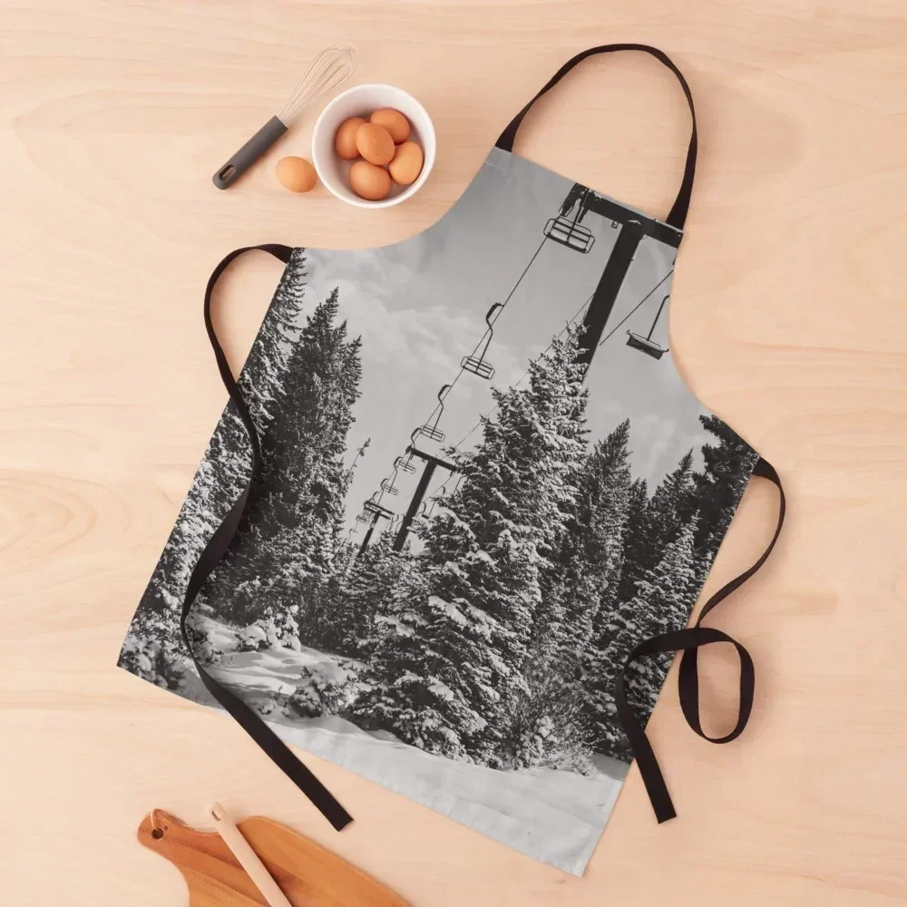

Chairlift to the Top Apron Kitchen Supplies Idea Goods For Hairdresser kitchen woman For Man Haircut Apron