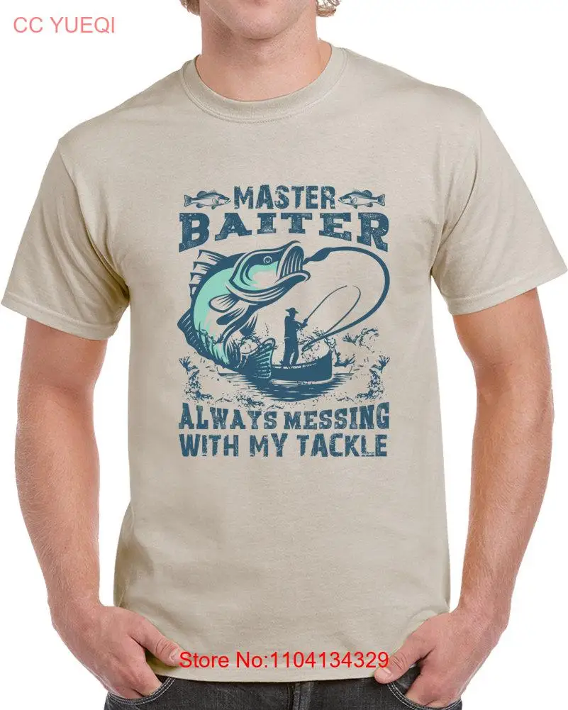 Funny Fishing Sayings Jokes Master Fisherman Trips Tackle T Shirt long or short sleeves