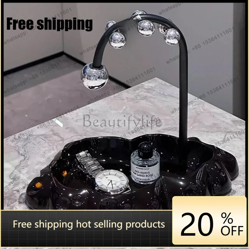 High-end key storage for entryway decorations, entryway storage shelves