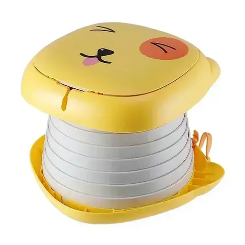 어린이 접이식 화장실 만화 고양이 화장실 소년과 소녀 휴대용 아기 화장실 야외 캠핑 긴급 여행 접이식 변기