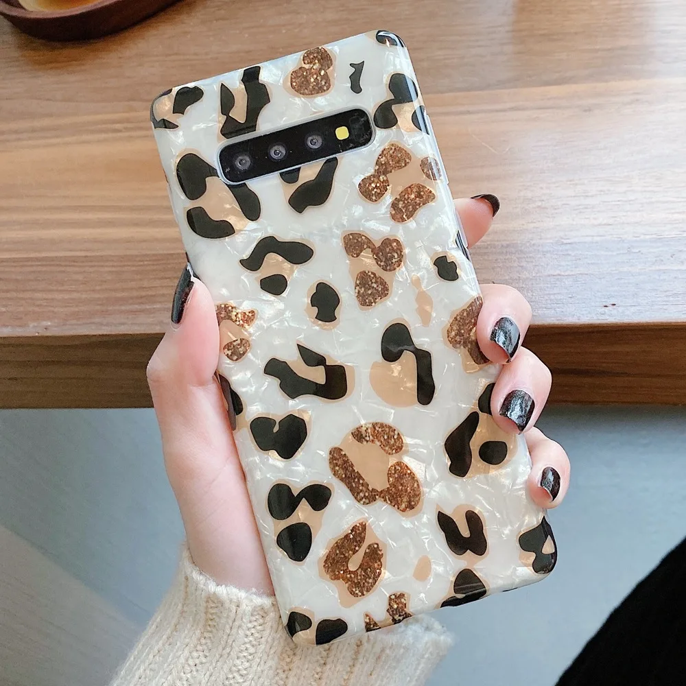 Leopard Print Phone Case For Samsung Galaxy S22 S22+ S21 S20 Ultra PLUS Fe S10 NOTE 20 10 9 8 S8 S9 Soft Dream Shell Back Cover