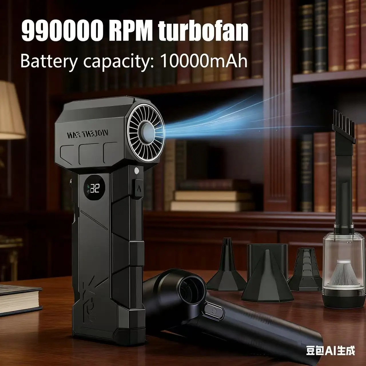 X5Pro Turbo Jet Blowe 990000 giri/min Potente ventilatore d'aria Motore brushless Turbo Fan Velocità del vento 75 m/s 10000 mAh brezza forte