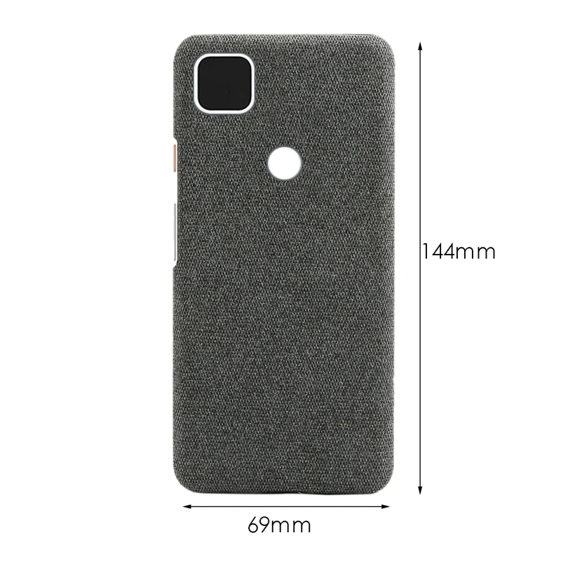 حافظة جلدية بنمط قماش للهاتف، غطاء حماية مضاد للسقوط من Google Pixel مناسب لهاتف Google Pixel 4A