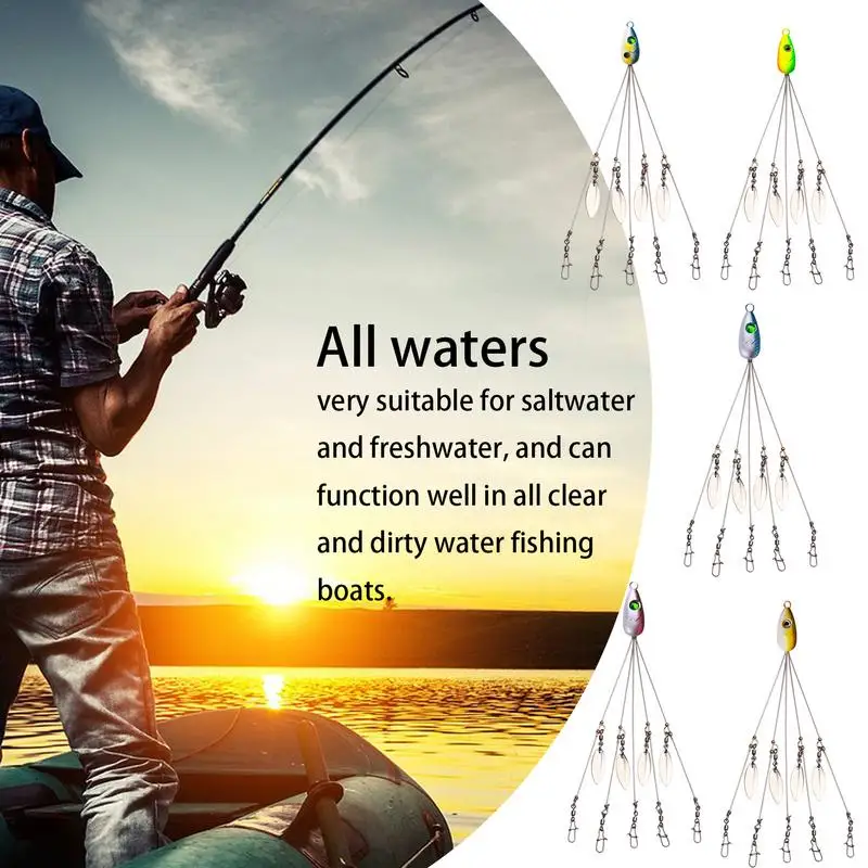 

Soft Fishing Lure Realistic 5-Piece Set Fishing Bait 3D Eyes Topwater Lures Precise Casting For Largemouth & Smallmouth Trout