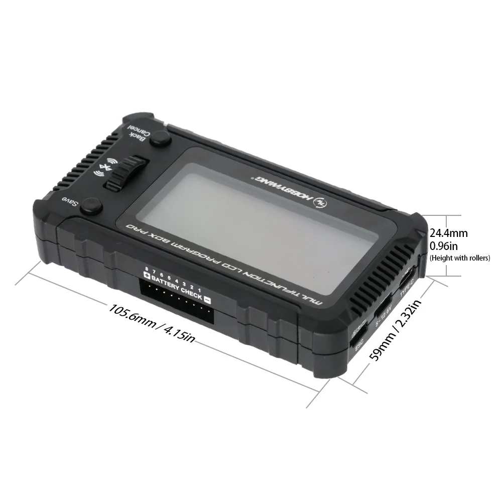 HOBBYWING LCD-Programmierbox Pro mit Bluetooth für PLATINUM XERUN EZRUN ESC RC Modellauto, -boot, -flugzeug Parametereinstellungs-Zubehör – Detail 14