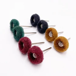 100Pcs Dental Lab Polishing Buff Brush Double Layer Polishing Wheel 25mm Rotary Tools 2.35mm Shank Dentistry Odontologia
