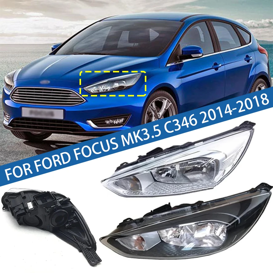

Для Ford Focus MK3.5 C346 2014 2015 2016 2017 2018 передний бампер, фара дальнего света, указатель поворота