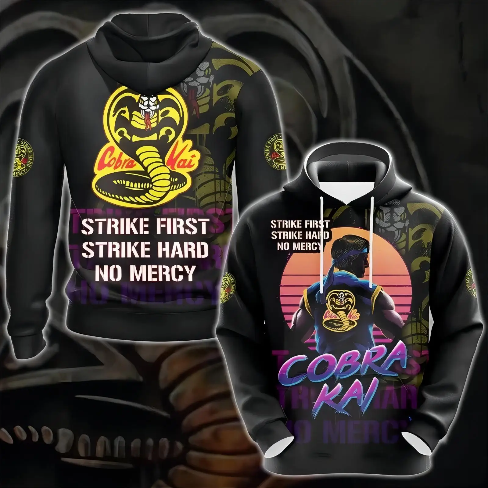 

Cobra Kai Fun Hoodies 3D Print Women/Men Fashion Hoodie Streetwear Hip Hop Sweatshirts Pullover Kids Hooded Unisex Clothing