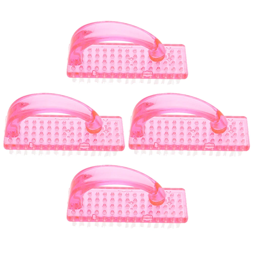 4 Pcs Nail Scrub Brush Tools Finger Clean under Nails for Cleaning Fingernails Brushes Large Scrubber