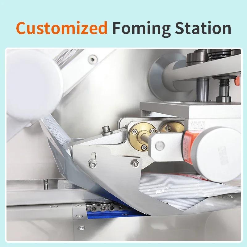 Fully Automatic High Speed Full Servo Continuous Flow Wrapper Packaging Pouch Pillow Packing Machine