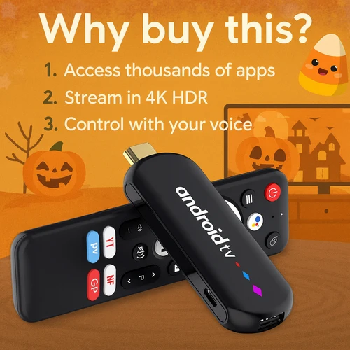 Imagen 2 del producto H96max S905L TV Stick Android14 Quad Core BT5.0 4K @ 30fps 2,4G y 5G Wifi6 2GB 16GB Google Voice Assistant reproductor multimedia AI TV Stick