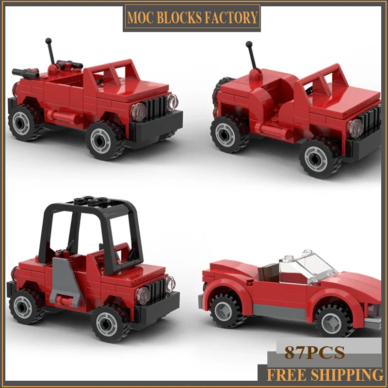 City Vehicle Model Moc Building Bricks Upgraded Hill Climber Car Technology Modular Blocks Gift Christmas Toys DIY Sets Assembly