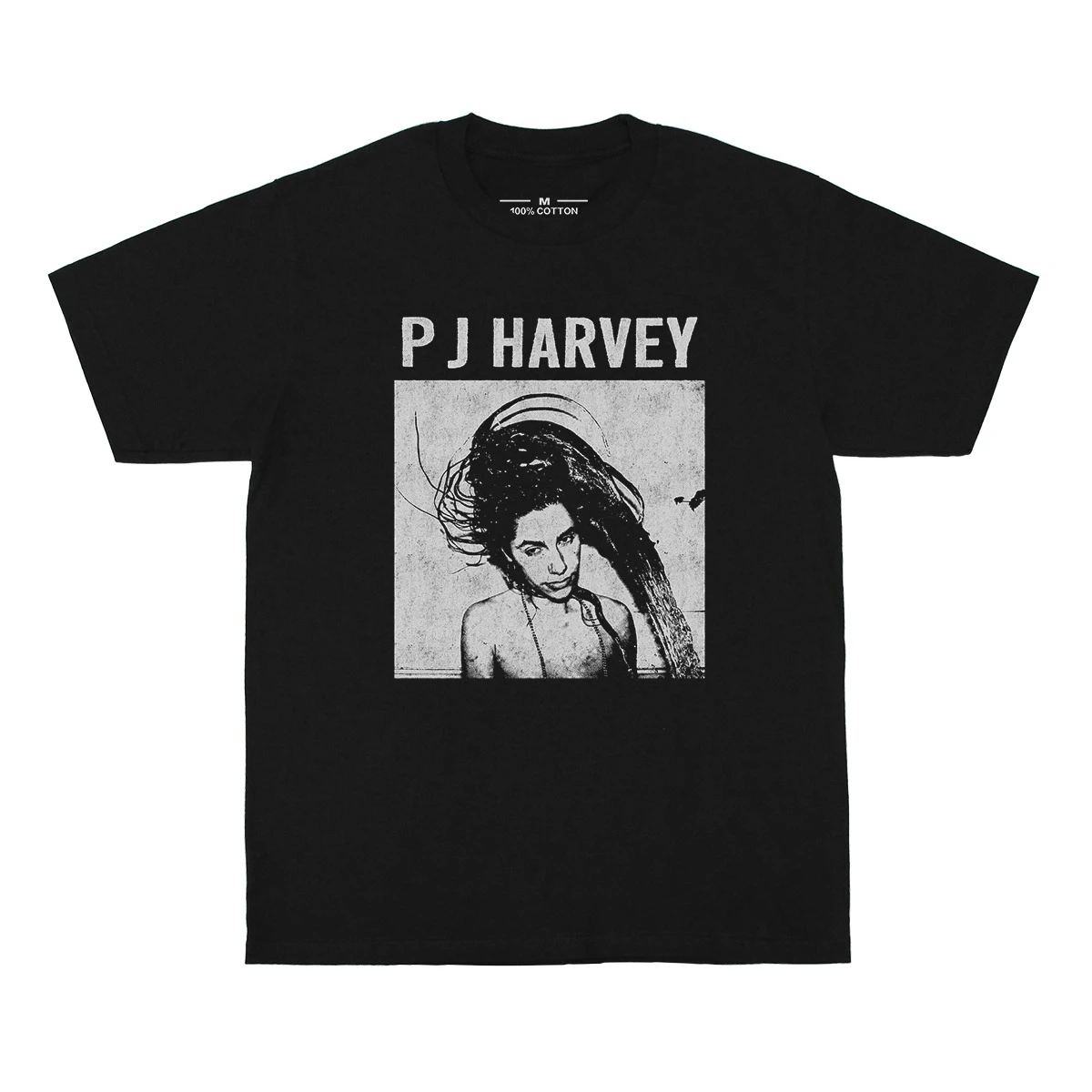 PJ Harvey T-Shirt Rid of Me Indie Rock Singer John Parish Kate Bush Printed T-shirt Cotton T-shirt Men's T-shirts 2026 Summer